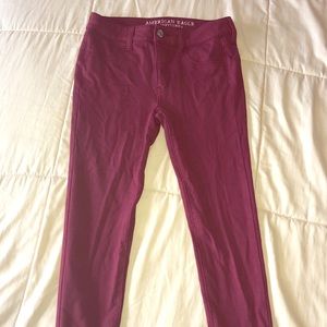A.E. Maroon jeggings